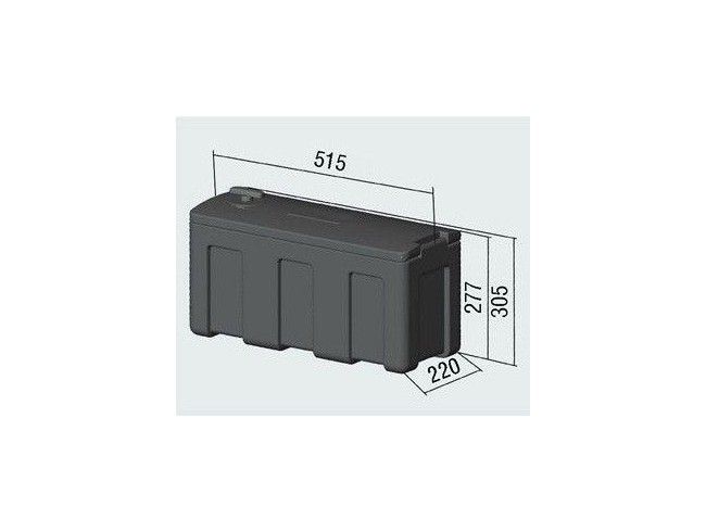 Bagagebox 510x220x272 scharnier korte zijde | Afbeelding 3 | AWB Onderdelen